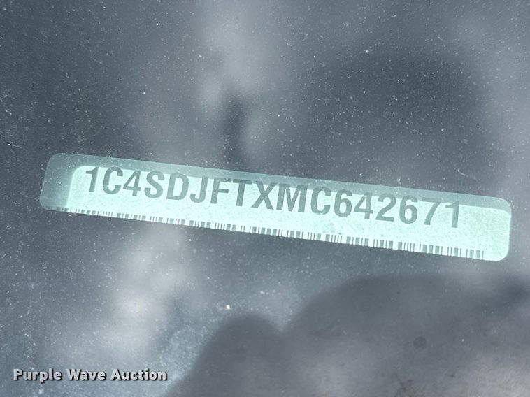 image for item ET1693 2021 Dodge Durango SSV SUV