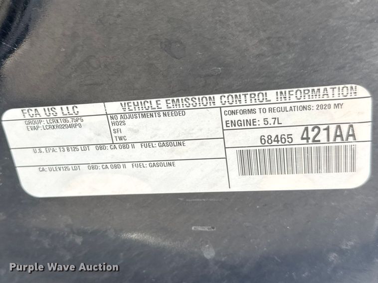 image for item ET1709 2020 Dodge Durango SSV SUV