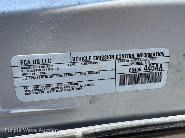 image for item EU4997 2019 Dodge Charger Police 