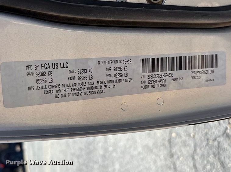 image for item EU4997 2019 Dodge Charger Police 