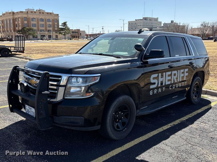 image for item EU4999 2020 Chevrolet Tahoe Police SUV