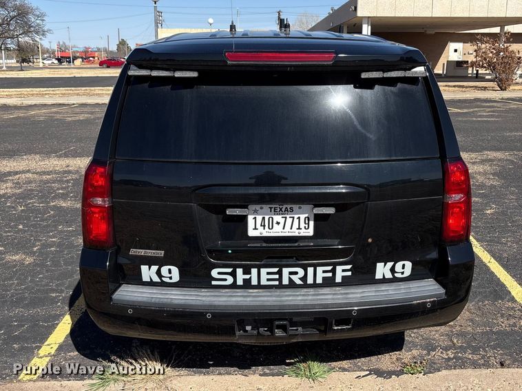 image for item EU4999 2020 Chevrolet Tahoe Police SUV