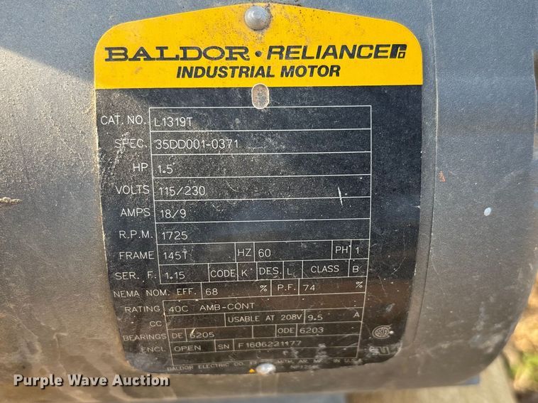 image for item EV2017 (2) Baldor electric motors