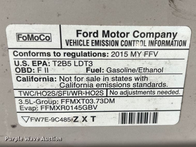 image for item EV2850 2015 Ford Explorer SUV