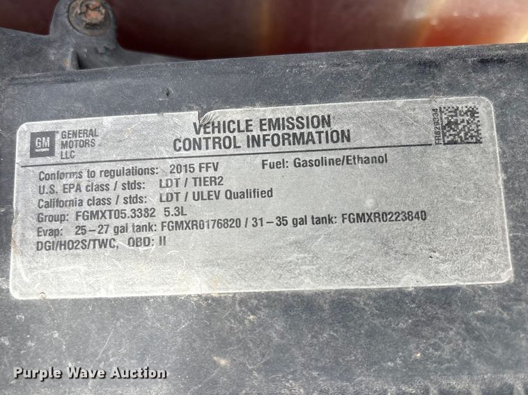 image for item EV2851 2015 Chevrolet Tahoe SUV