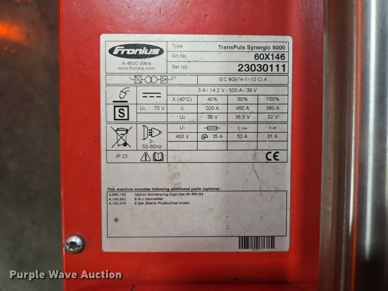 image for item EV5589 2012 IGM RSX 501 robotic welder