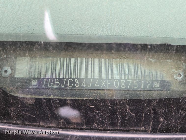 image for item EV5594 1999 Chevrolet 3500 flatbed pickup truck