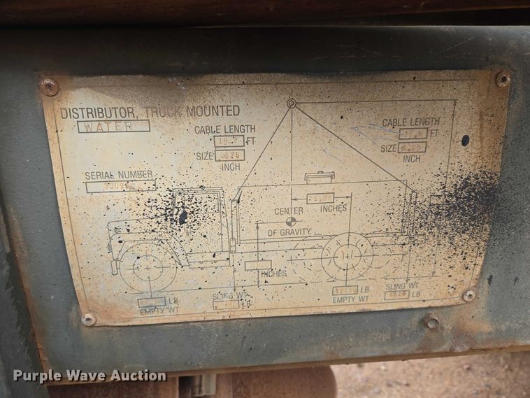 image for item EV5595 1988 International S1900 tank truck