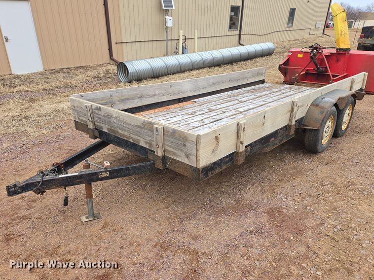 image for item EV5598 1993 M&S Trailer 16x7 utility trailer