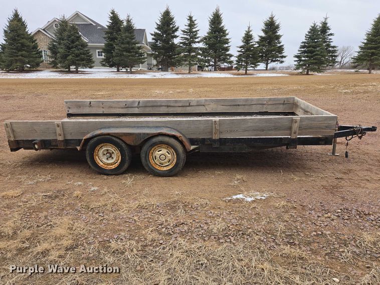image for item EV5598 1993 M&S Trailer 16x7 utility trailer