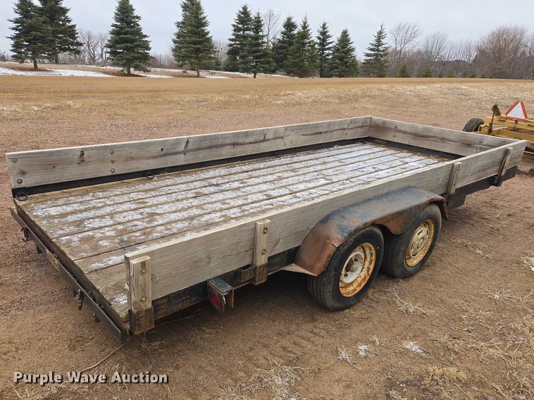 image for item EV5598 1993 M&S Trailer 16x7 utility trailer
