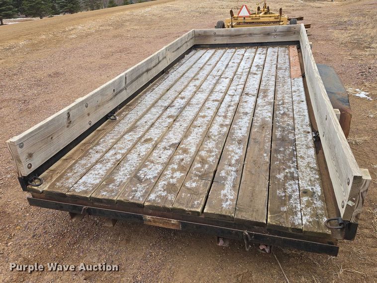 image for item EV5598 1993 M&S Trailer 16x7 utility trailer