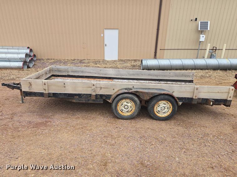 image for item EV5598 1993 M&S Trailer 16x7 utility trailer