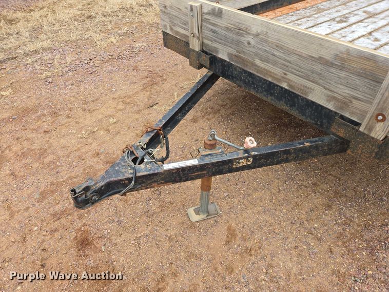 image for item EV5598 1993 M&S Trailer 16x7 utility trailer