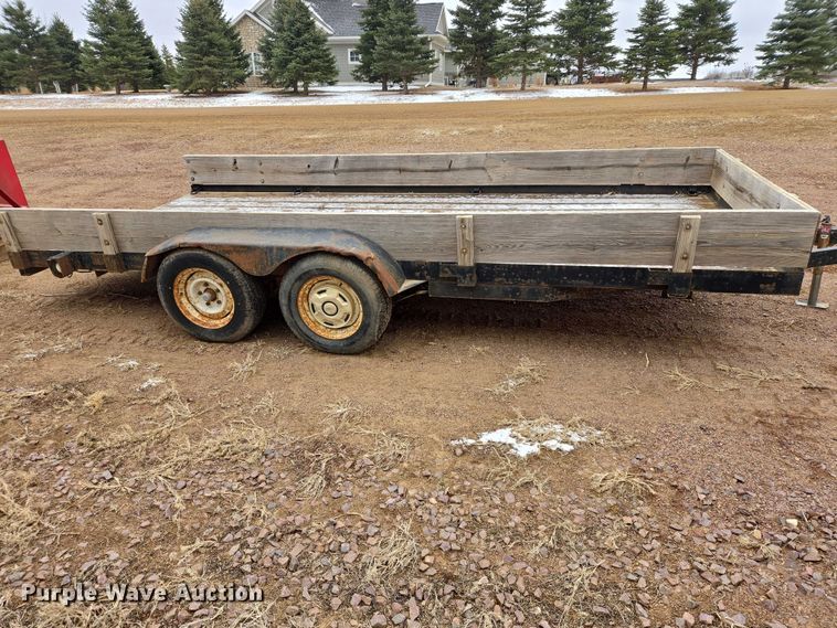 image for item EV5598 1993 M&S Trailer 16x7 utility trailer