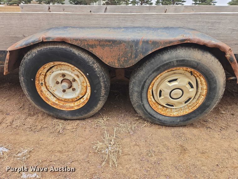 image for item EV5598 1993 M&S Trailer 16x7 utility trailer