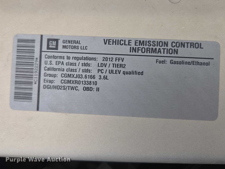 image for item EV5602 2012 Chevrolet Impala 