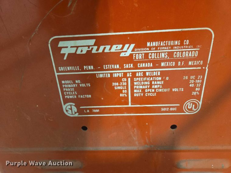 image for item EV5614 Forney C5 welder