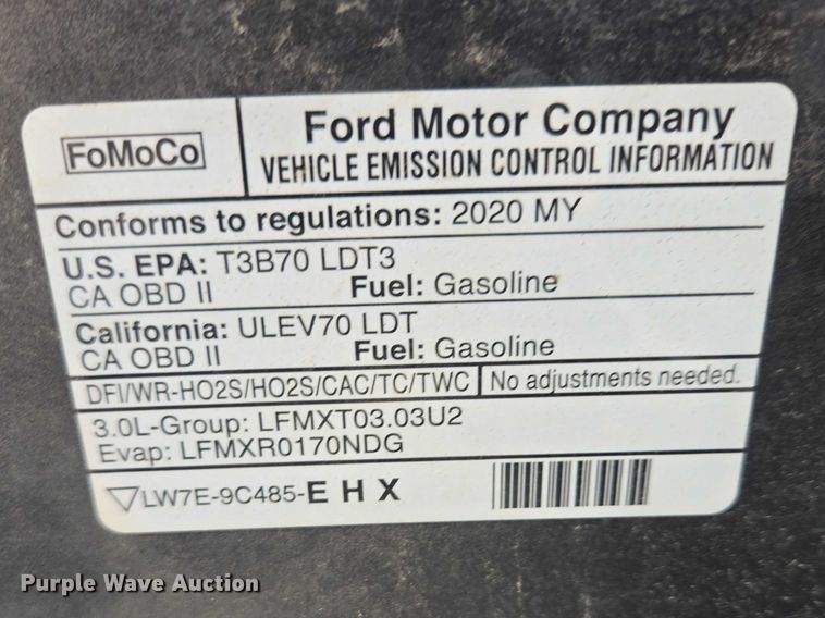 image for item EV5625 2020 Ford Explorer police Interceptor SUV