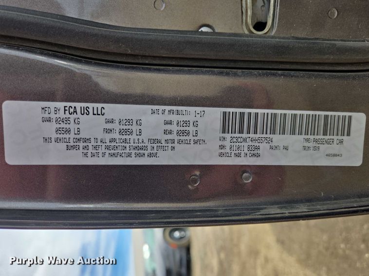 image for item EV5626 2017 Dodge Charger Police 