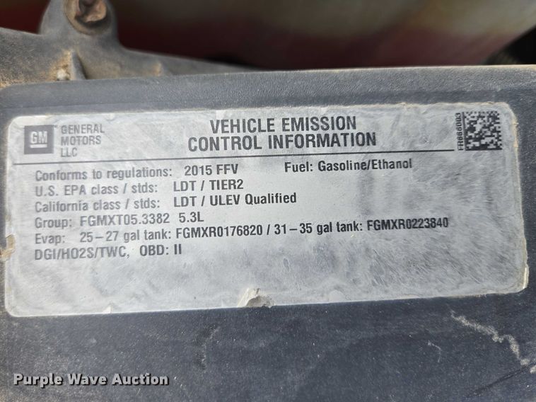 image for item EV5630 2015 Chevrolet Tahoe Police SUV