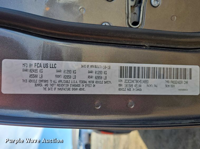 image for item EV5633 2019 Dodge Charger Police 