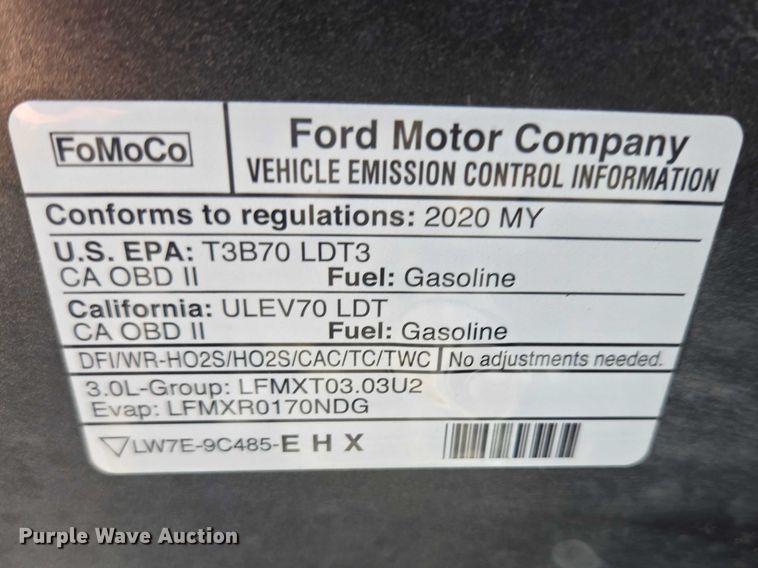 image for item EV5635 2020 Ford Explorer Police Interceptor SUV