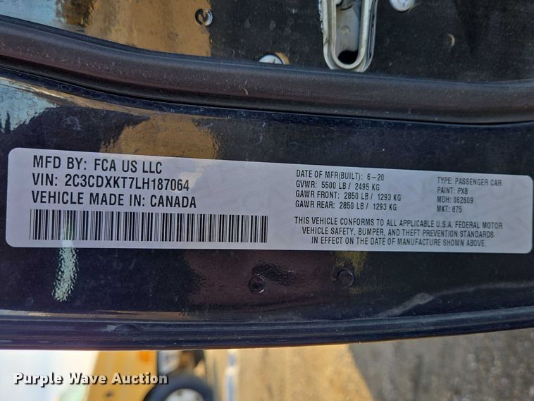 image for item EV5639 2020 Dodge Charger Police 