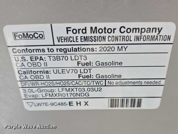 image for item EV5640 2020 Ford Explorer Police Interceptor SUV