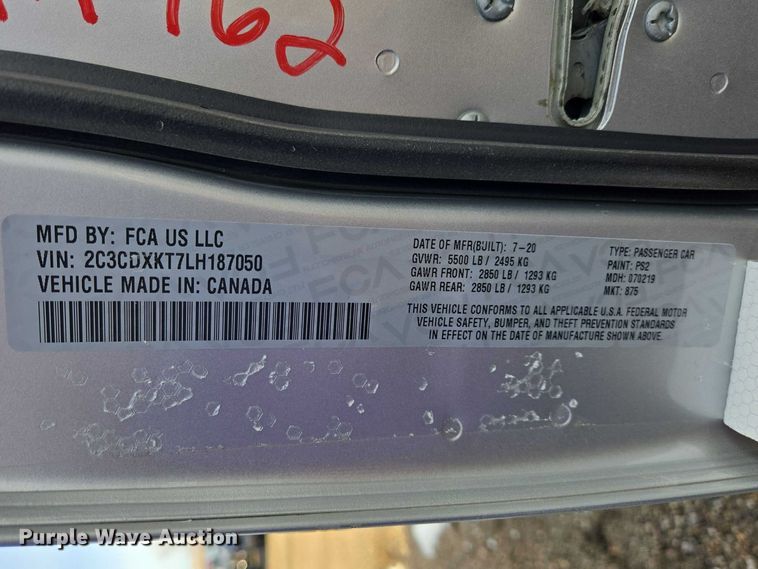 image for item EV5642 2020 Dodge Charger Police 