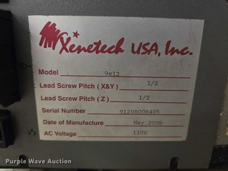 image for item EV5676 2008 Xenetech Viper 9x12 engraver