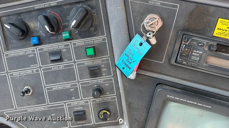 image for item FB0725 1999 Blue Bird Commercial Bus coach bus