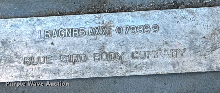 image for item FB0725 1999 Blue Bird Commercial Bus coach bus