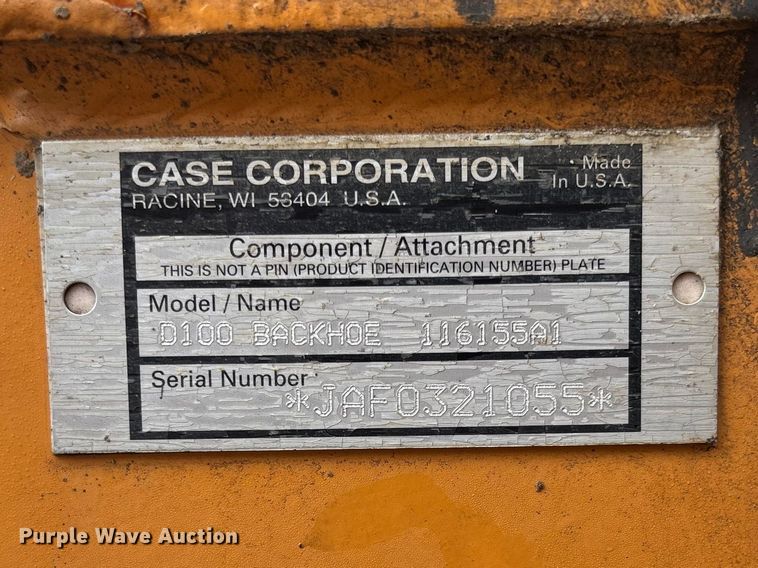 image for item FB3198 2001 Case 460 trencher