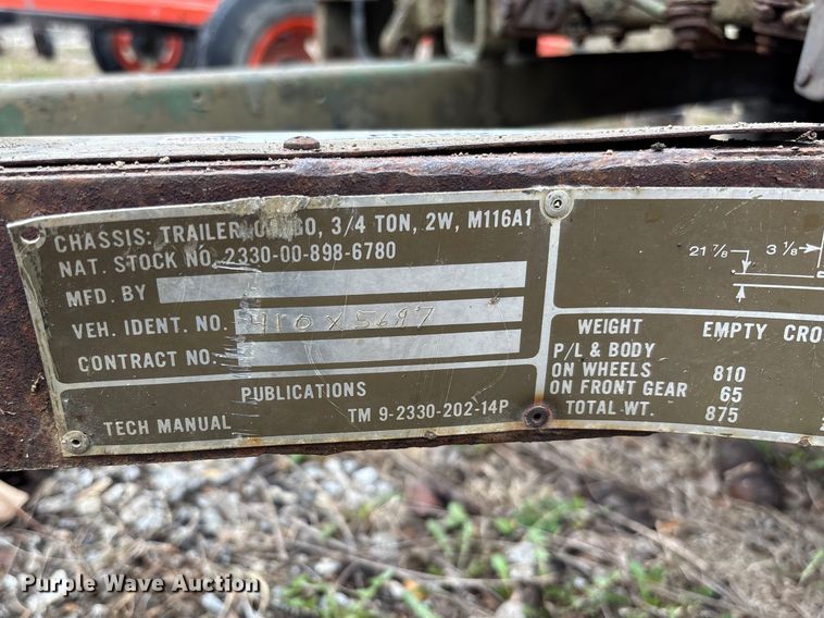 image for item FB3202 utility trailer