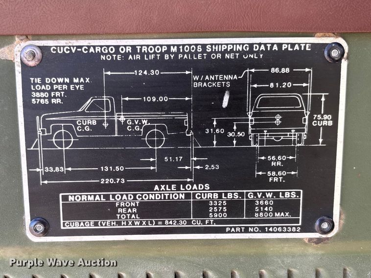 image for item FB3224 1986 Chevrolet K20 pickup truck