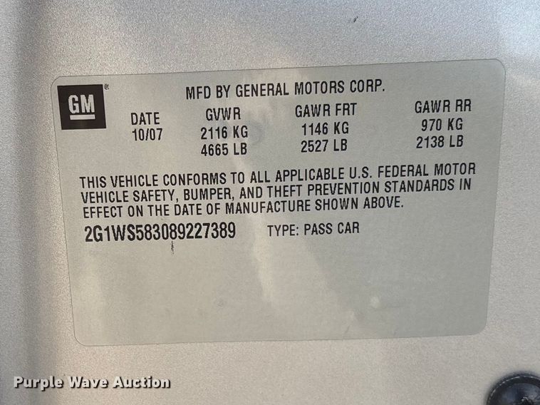 image for item FB3231 2008 Chevrolet Impala Police Cruiser 