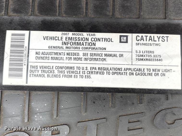 image for item FB3551 2007 Chevrolet Express 1500 van