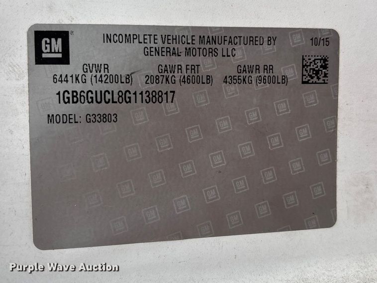 image for item FB3554 2016 Chevrolet Express G4500 ambulance