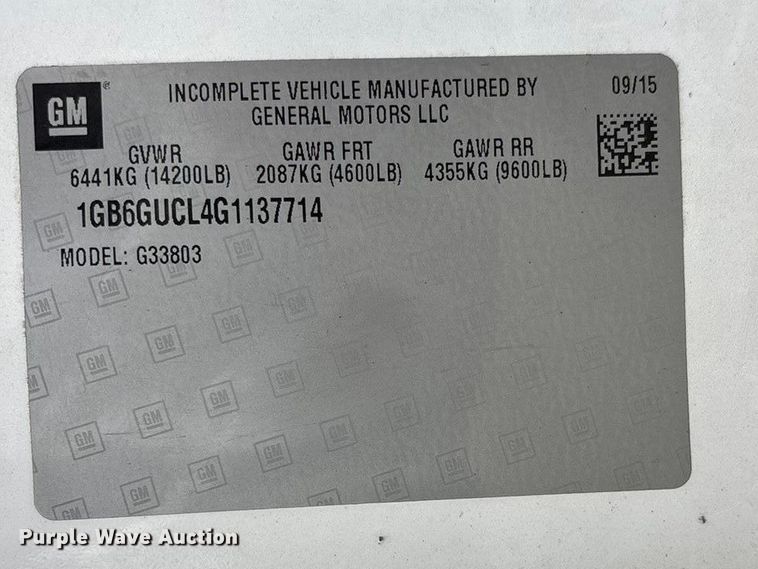 image for item FB3556 2016 Chevrolet Express G4500 ambulance