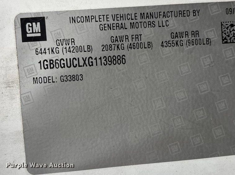 image for item FB3557 2016 Chevrolet Express G4500 ambulance