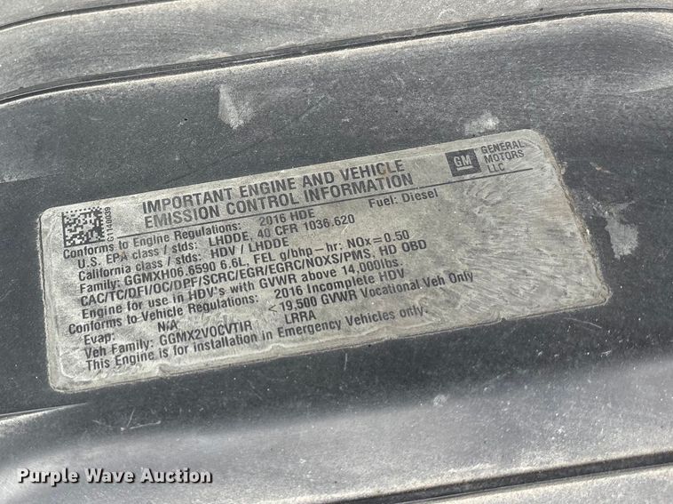 image for item FB3558 2016 Chevrolet Express G4500 ambulance