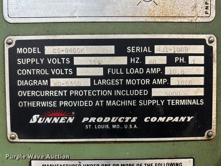 image for item FB3625 Sunnen MBB-1660 precision honing machine
