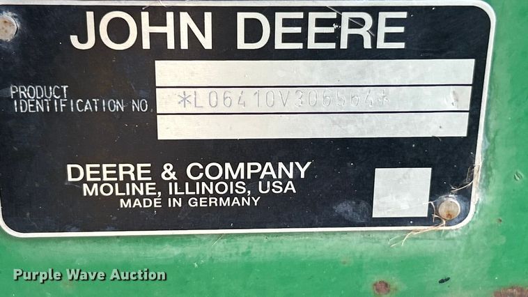 image for item FC5172 John Deere 6410 MFWD tractor