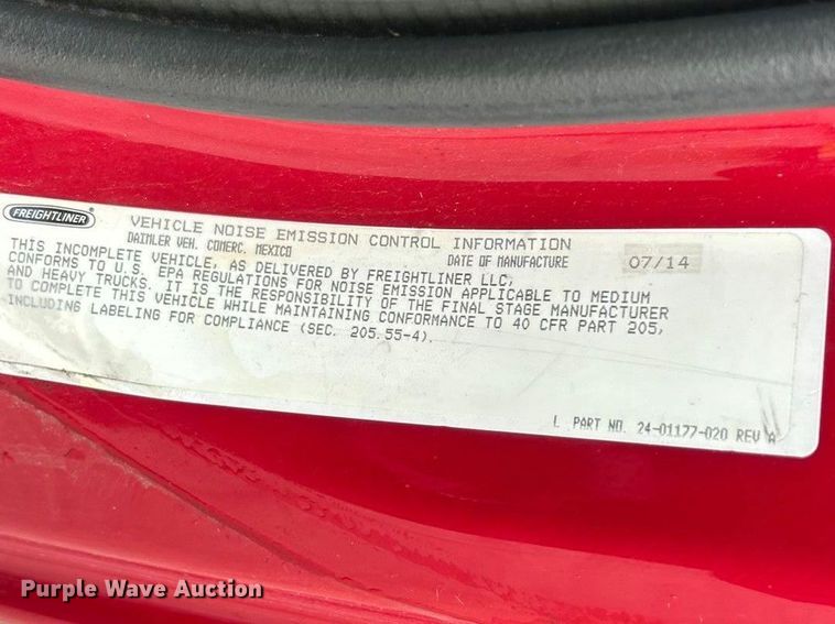 image for item FC5180 2015 Freightliner Business Class M2 ambulance