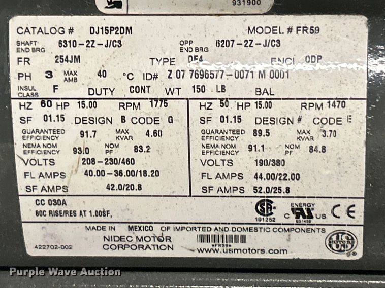 image for item FC5189 (8) pool pump motors