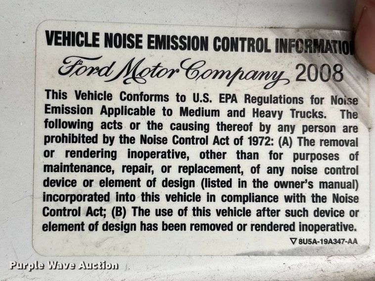 image for item FG0157 2008 Ford E350 Super Duty shuttle bus