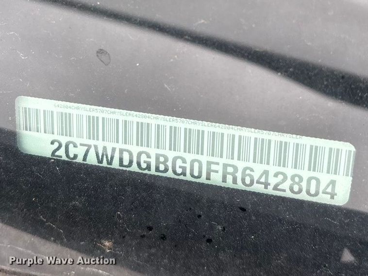 image for item FG0159 2015 Dodge Grand Caravan handicap accessible van