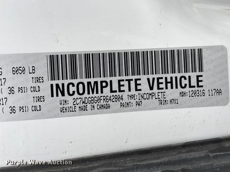 image for item FG0159 2015 Dodge Grand Caravan handicap accessible van