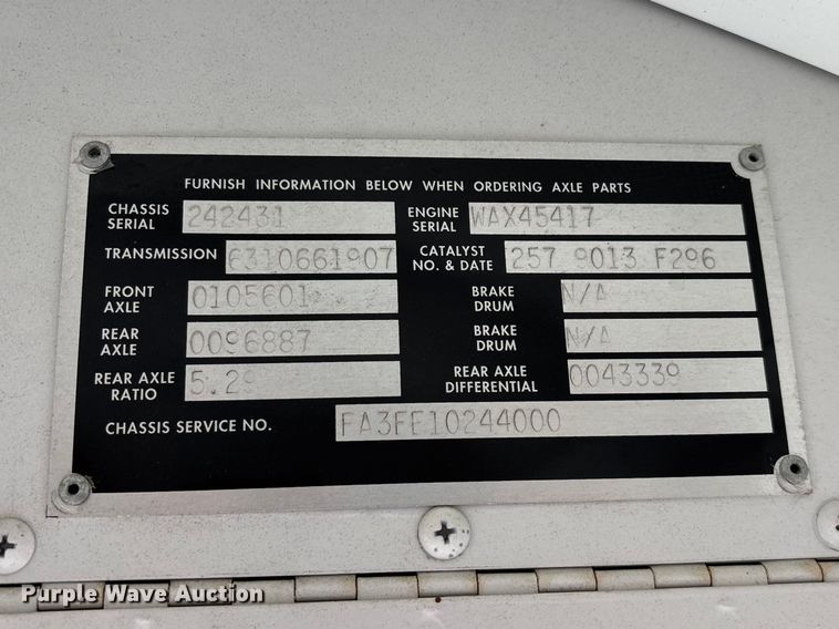 image for item FG0162 2007 Blue Bird All American school bus